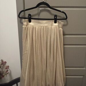 Draper James Gold A-Line Skirt